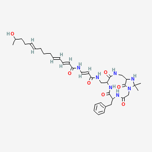 molecular formula C37H51N7O7 B1243422 Enamidonin 