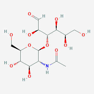 molecular formula C14H25NO11 B12434252 GlcNAc(b1-3)aldehydo-Gal 