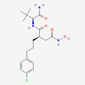 (2R)-N-[(2S)-1-amino-3,3-dimethyl-1-oxobutan-2-yl]-2-[3-(4-chlorophenyl)propyl]-N'-hydroxybutanediamide