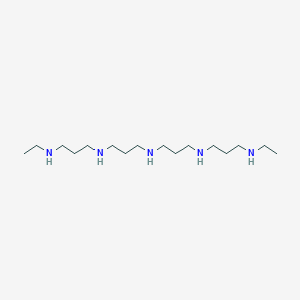 molecular formula C16H39N5 B1243427 1,15-Bis(ethylamino)-4,8,12-triazapentadecane 