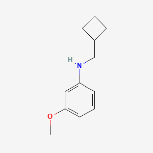 molecular formula C12H17NO B12434279 N-(Cyclobutylmethyl)-3-methoxybenzenamine CAS No. 356539-86-1