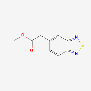 molecular formula C9H8N2O2S B12434308 Methyl 2-(benzo[c][1,2,5]thiadiazol-5-yl)acetate 