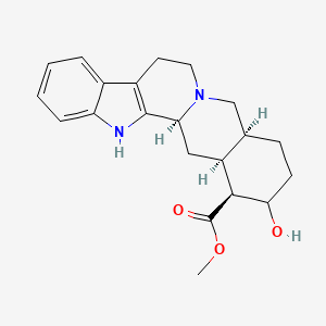 molecular formula C21H26N2O3 B12434382 methyl (1S,15S,19S,20S)-18-hydroxy-1,3,11,12,14,15,16,17,18,19,20,21-dodecahydroyohimban-19-carboxylate 
