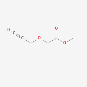 molecular formula C7H10O3 B12434429 Methyl 2-(prop-2-yn-1-yloxy)propanoate 