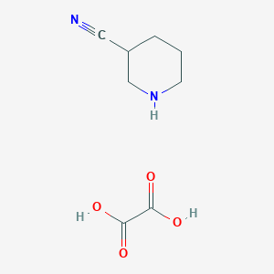 molecular formula C8H12N2O4 B12434446 Oxalic acid; piperidine-3-carbonitrile 