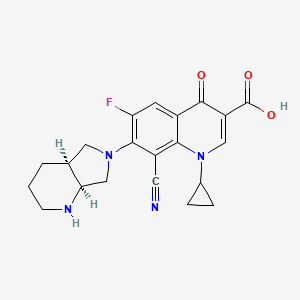 molecular formula C21H21FN4O3 B1243445 Pradofloxacin CAS No. 195532-12-8