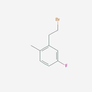 molecular formula C9H10BrF B12434455 2-(2-Bromoethyl)-4-fluoro-1-methylbenzene 