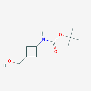 molecular formula C10H19NO3 B124345 tert-butyl N-[3-(hydroxymethyl)cyclobutyl]carbamate CAS No. 142733-64-0