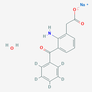 molecular formula C15H14NNaO4 B12434505 Amfenac (D5 Sodium Hydrate) 