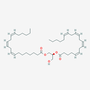 molecular formula C43H70O5 B1243452 [(2S)-3-hydroxy-2-[(5Z,8Z,11Z,14Z)-icosa-5,8,11,14-tetraenoyl]oxypropyl] (8Z,11Z,14Z)-icosa-8,11,14-trienoate 
