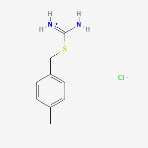 molecular formula C9H13ClN2S B12434526 Amino[(4-methylbenzyl)sulfanyl]methaniminium chloride 