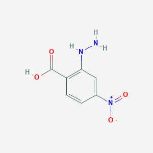 molecular formula C7H7N3O4 B12434545 2-Hydrazinyl-4-nitrobenzoic acid 