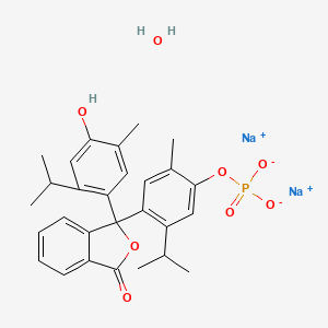 molecular formula C28H31Na2O8P B12434559 Thymolphthaleinmonophosphatedisodiumsalt hydrate 