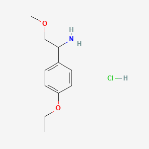 molecular formula C11H18ClNO2 B12434567 1-(4-Ethoxyphenyl)-2-methoxyethanamine hydrochloride 