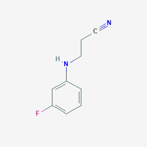 molecular formula C9H9FN2 B12434569 3-(3-Fluorophenylamino)propanenitrile 