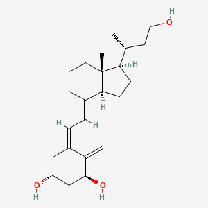 molecular formula C23H36O3 B1243458 (1S)-1,23-dihydroxy-24,25,26,27-tetranorcalciol CAS No. 97903-37-2