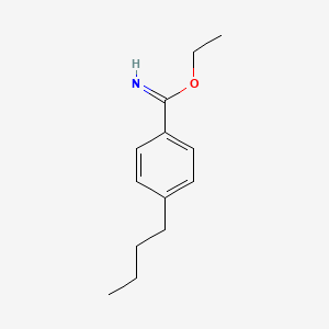 molecular formula C13H19NO B12434587 4-Butyl-benzimidic acid ethyl ester CAS No. 887592-01-0