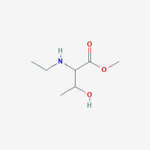 molecular formula C7H15NO3 B12434597 Methyl 2-(ethylamino)-3-hydroxybutanoate 