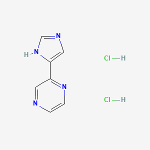 molecular formula C7H8Cl2N4 B12434615 2-(1h-Imidazol-4-yl)pyrazine dihydrochloride 
