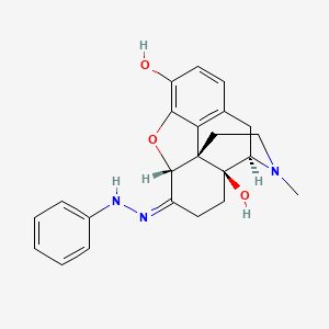 molecular formula C23H25N3O3 B1243465 14-Hydroxydihydromorphinone hydrazone CAS No. 101365-15-5