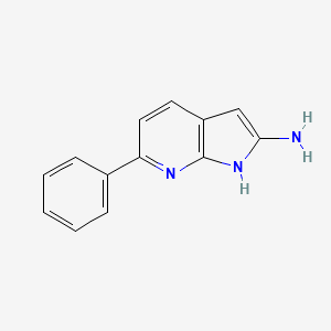 molecular formula C13H11N3 B12434669 6-Phenyl-1H-pyrrolo[2,3-b]pyridin-2-amine 