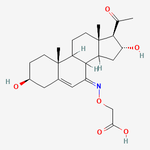 16alpha-Hydroxypregnenolone 7-(O-carboxymethyl)oxime
