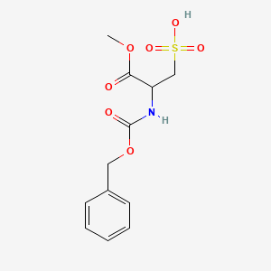 molecular formula C12H15NO7S B12434697 Methyl2-{[(benzyloxy)carbonyl]amino}-3-sulfopropanoate 