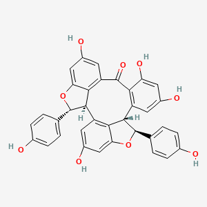 molecular formula C35H24O9 B12434703 Hopeachinol B 