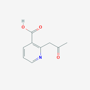 molecular formula C9H9NO3 B12434720 2-(2-Oxopropyl)pyridine-3-carboxylic acid 