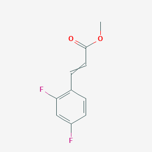 molecular formula C10H8F2O2 B12434728 Methyl 3-(2,4-difluorophenyl)prop-2-enoate 