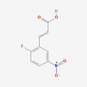 molecular formula C9H6FNO4 B12434834 2-Fluoro-5-nitrocinnamic acid 