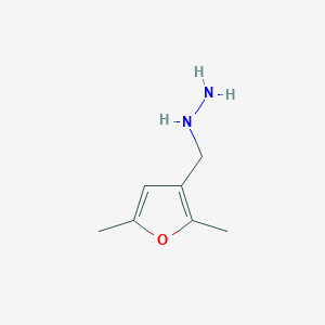 molecular formula C7H12N2O B12434835 1-[(2,5-Dimethylfuran-3-YL)methyl]hydrazine CAS No. 1016500-11-0
