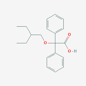 molecular formula C20H24O3 B124350 2-(Dedimethyldeamino)deethyl Denaverine CAS No. 2594-45-8