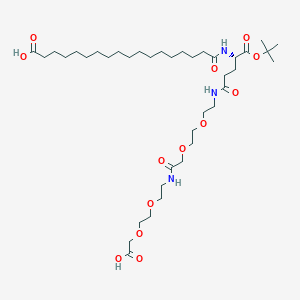 molecular formula C39H71N3O13 B12435111 Semaglutide Sodium 