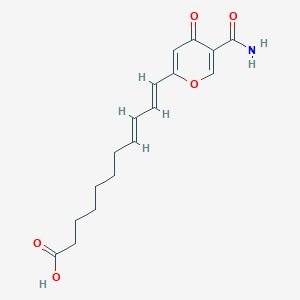 molecular formula C17H21NO5 B1243514 microsphaerone B 