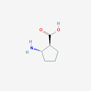 molecular formula C6H11NO2 B1243515 (1S,2S)-2-Aminocyclopentanecarboxylic acid CAS No. 64191-13-5