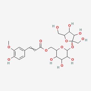 molecular formula C22H30O14 B12435169 alpha-D-Glucopyranoside, beta-D-fructofuranosyl, 6-[3-(4-hydroxy-3-methoxyphenyl)-2-propenoate], (E)-; 6'-O-Feruloylsucrose 