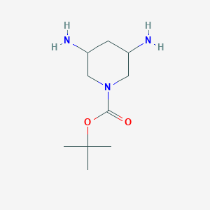 molecular formula C10H21N3O2 B12435175 tert-Butyl 3,5-diaminopiperidine-1-carboxylate 