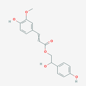 molecular formula C18H18O6 B12435186 [2-Hydroxy-2-(4-hydroxyphenyl)ethyl] 3-(4-hydroxy-3-methoxyphenyl)prop-2-enoate 