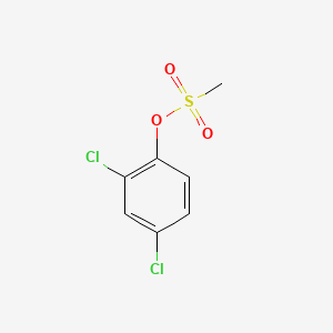 molecular formula C7H6Cl2O3S B12435198 Phenol, 2,4-dichloro-, methanesulfonate CAS No. 3687-13-6