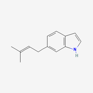 molecular formula C13H15N B1243521 6-Prenylindole 