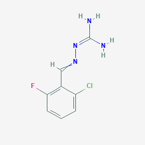 molecular formula C8H8ClFN4 B12435248 N-{[(2-chloro-6-fluorophenyl)methylidene]amino}guanidine 