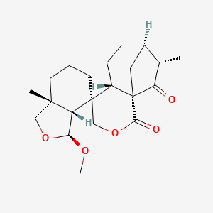 molecular formula C21H30O5 B1243538 ludongnin H 
