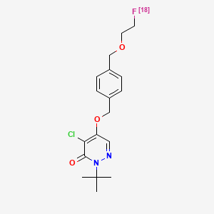 molecular formula C18H22ClFN2O3 B1243541 Flurpiridaz (18F) CAS No. 863887-89-2