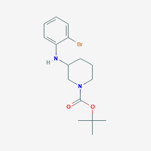 molecular formula C16H23BrN2O2 B12435432 Tert-butyl 3-(2-bromoanilino)piperidine-1-carboxylate CAS No. 887584-08-9