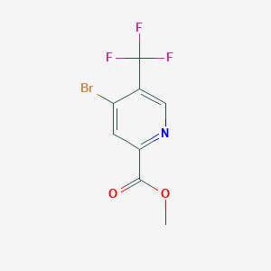 molecular formula C8H5BrF3NO2 B12435440 Methyl 4-bromo-5-(trifluoromethyl)picolinate 