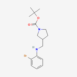 molecular formula C16H23BrN2O2 B12435445 1-Boc-3-[(2-bromophenyl-amino)-methyl]-pyrrolidine CAS No. 887590-69-4
