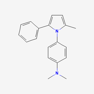 molecular formula C19H20N2 B12435508 N,N-dimethyl-4-(2-methyl-5-phenylpyrrol-1-yl)aniline 