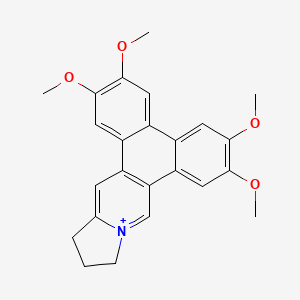 molecular formula C24H24NO4+ B1243551 Dehydrotylophorine 