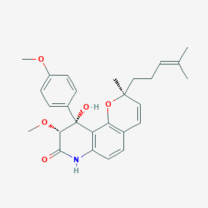 molecular formula C27H31NO5 B1243556 Yaequinolone J1 